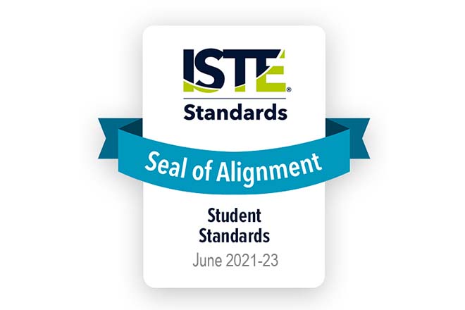 ISTE Seal of Alignment for ICDL renewed